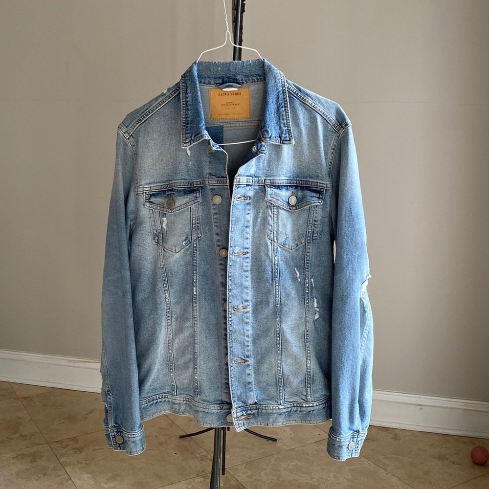 Jack & Jones - Intelligence Denim Distressed Jacket